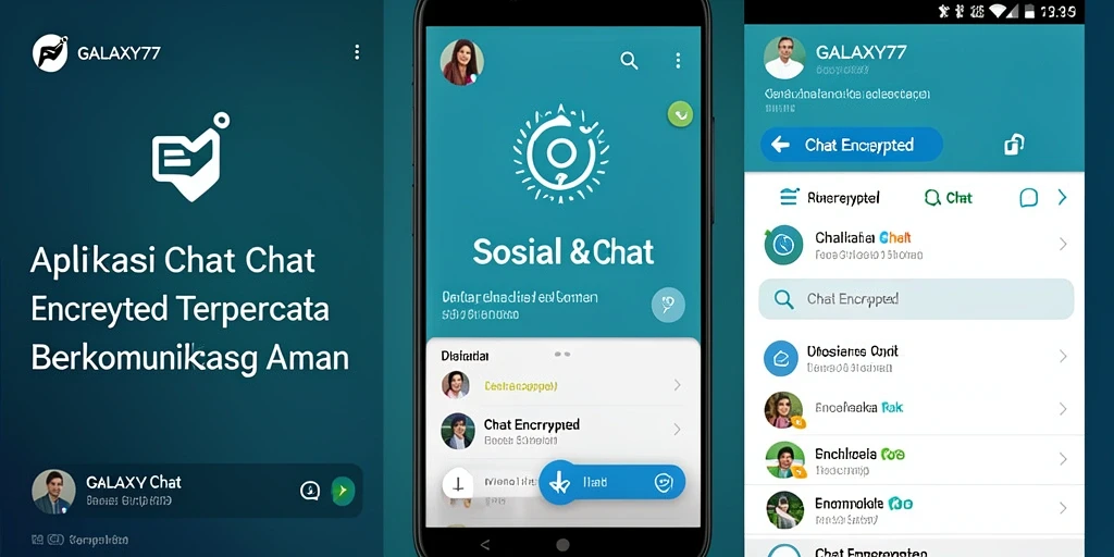 Tampilan antarmuka aplikasi GALAXY77 yang aman dan modern.