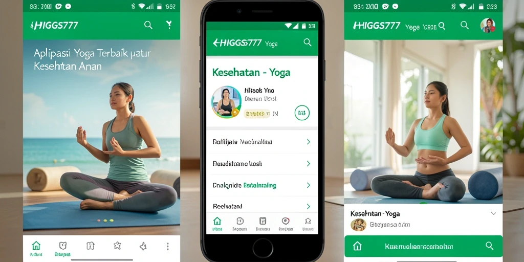 Antarmuka HIGGS777 yang intuitif menampilkan berbagai fungsi yoga dengan jelas.
