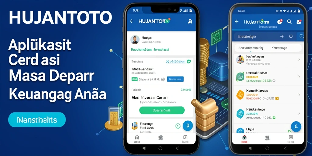 Antarmuka intuitif aplikasi HUJANTOTO untuk investasi.