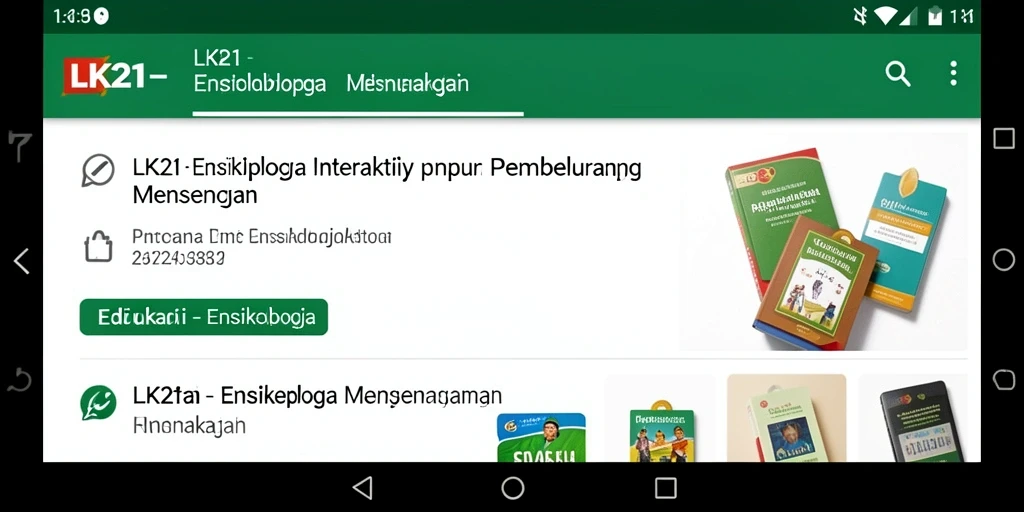 Tampilan antarmuka LK21 yang ramah pengguna dan informatif.